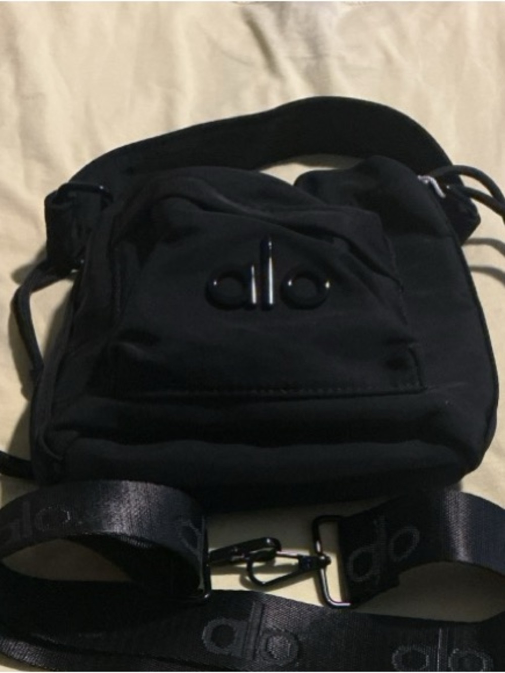 Black Drawstring Shoulder Bag